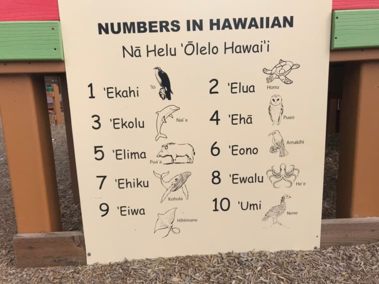 ハワイ語の数字の数え方